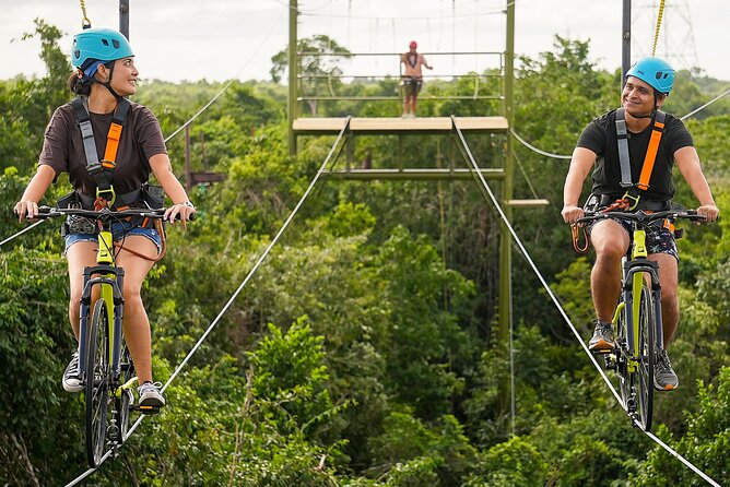 Sky Trail: Sky Bike, Tarzania, Bungee Swing & Zip Line with lunch - The bungee swing is the big nerve test