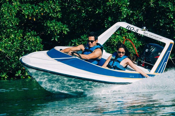 Snorkel, ATV, Zipline and Cenote Adventure from Cancun - The small speedboats are part of the fun