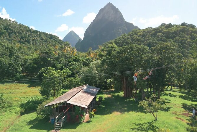 St. Lucia Morne Coubaril Estate Zipline Experience - Starting beneath Petit Piton at Morne Coubaril Estate