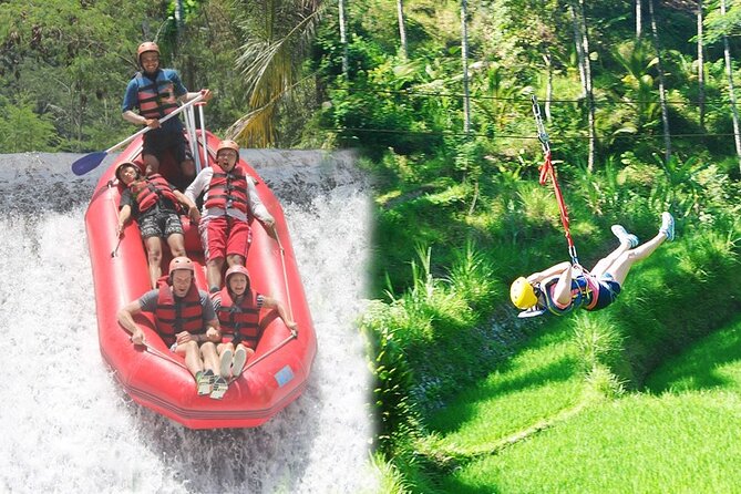 Telaga Waja River Rafting Bali & Zipline (Less Stairs) - Waterfall Stop and Zipline Across the River