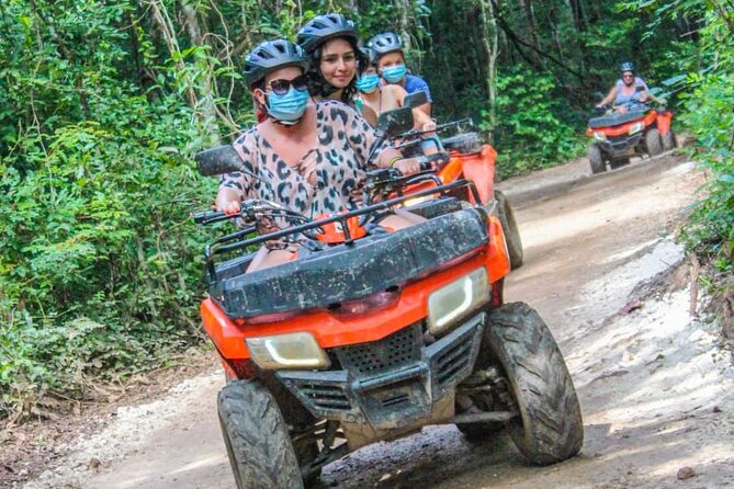 The best adrenaline day Atvs shared, ziplines and cenote Playa del Carmen - A cool-water pause at the Maya cenote