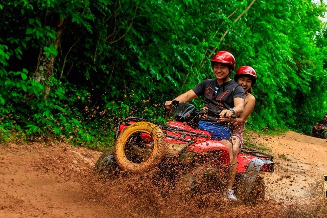 The Best Adrenaline Park! ATV´s Ziplines & Cenote swim experience from Cancun - The cenote swim is the day’s special stop