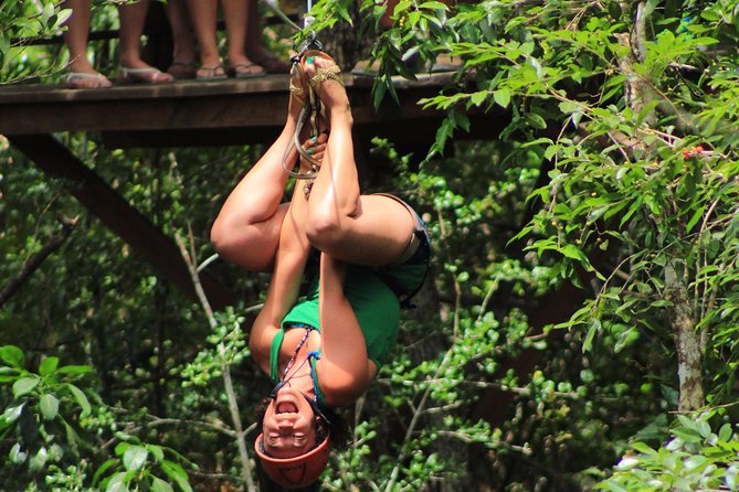 The best ATVs, zipline, cenote tour with lunch and transportation - Riding Honda 250 and Yamaha 350 ATVs