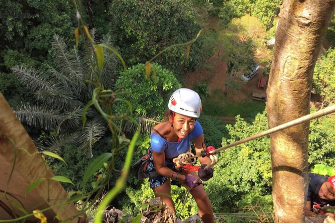 Thrilling Zipline Adventures at Thai'd Up in Krabi's Lush Jungle - The half-day package adds tree ladders and a 60-meter rappel