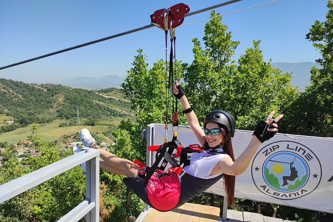 Tirana Petrela Adrenaline Tour on Balkans Longest Zipline - A long flight above Petrelë