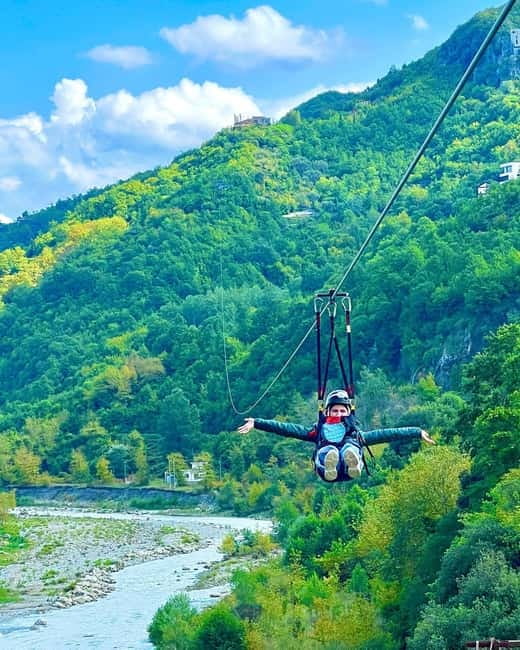 Tirana: The Balkans' Longest Zipline Petrela Adrenaline Tour - The longest zipline in the Balkans, one run at a time