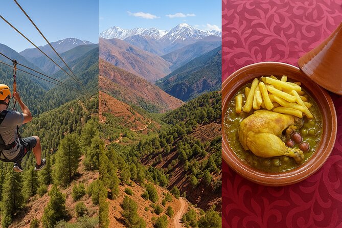 Top Rated Atlas Mountains Zipline from Marrakesh - Flying above valleys and pine forests