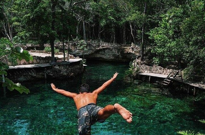 Tour 4 Cenotes Casa Tortuga Tulum. Food + Zipline. Includes Pickup. - The atmosphere: family attraction, not quiet wilderness