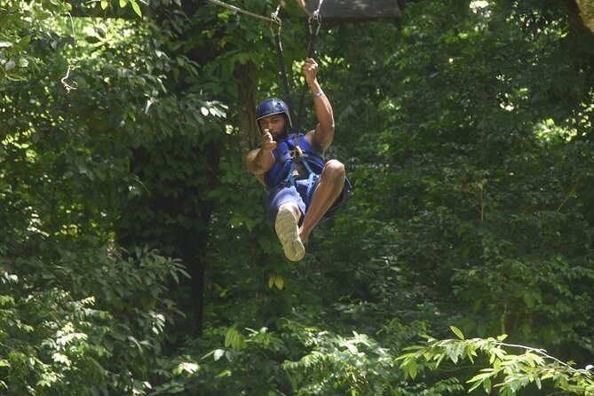 Tour to 7Waterfalls in Damajagua with Zip Line and Lunch Included - Five zip lines beside the waterfalls