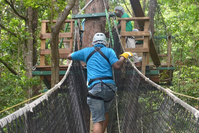 Trinidad Zipline Adventure - Getting ready for the safety briefing
