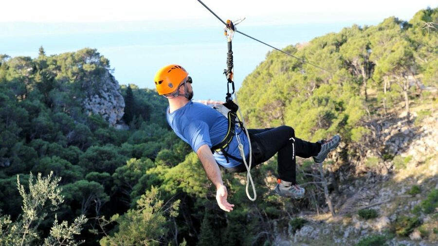 Tučepi: Zip Line Experience - Six zip lines, not one quick thrill