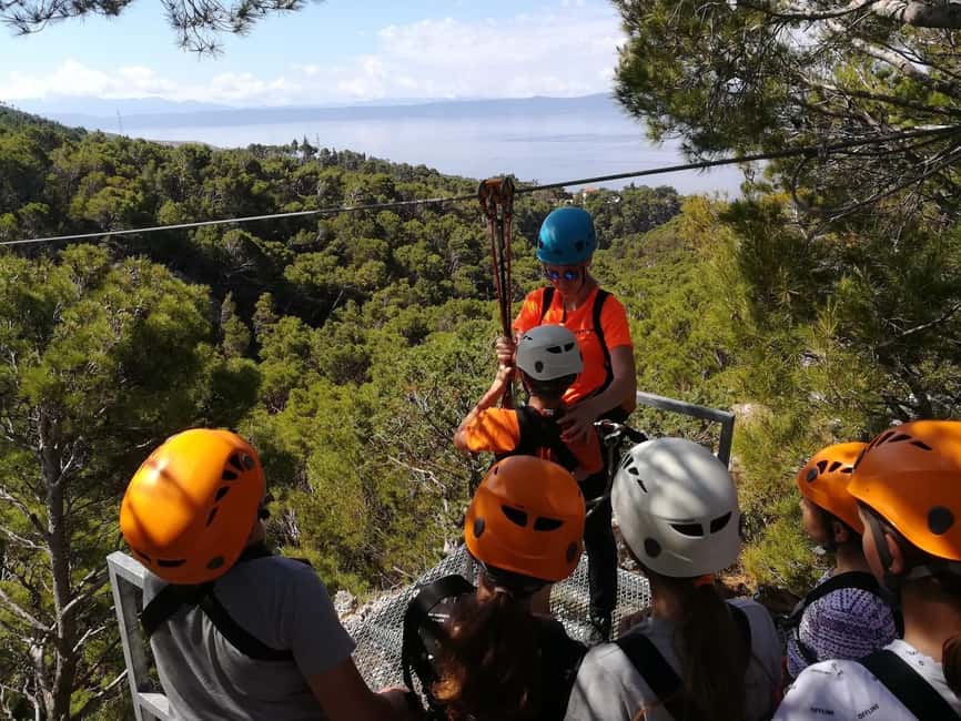Tučepi: Zip Line Experience - Clothing, weight, and family details