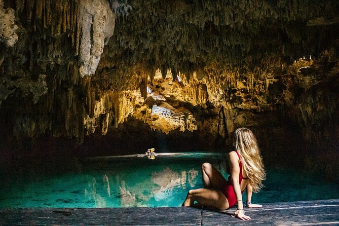 Tulum Half-Day Jungle Adventure ATV, Ziplines (4) & Mexican Snack - The cenote is the reason to stay patient