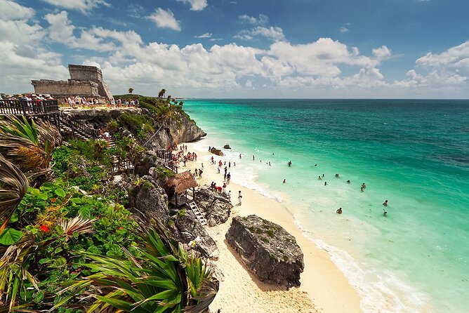 Tulum pyramids + ATV + 3 Ziplines + Rappel + Cenote + Lunch - Tulum ruins before the jungle action