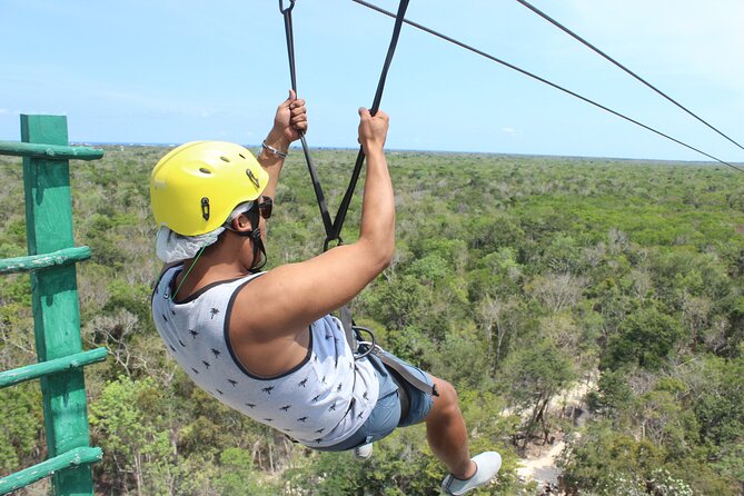 Tulum's Thrilling Jungle: ATV, Zip Lines, Cenote & More! - Five ziplines, one water zipline