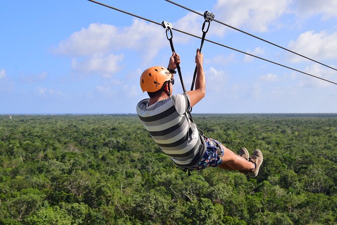 Tulum's Thrilling Jungle: ATV, Zip Lines, Cenote & More! - The 13-foot rappel is short but not effortless