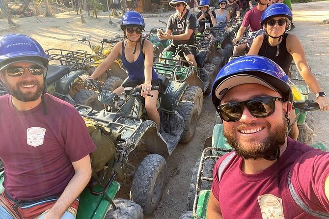 Tulum Wild Adventure Tour with ATV, Ziplining and Cenote - Taking the aerial zipline circuit