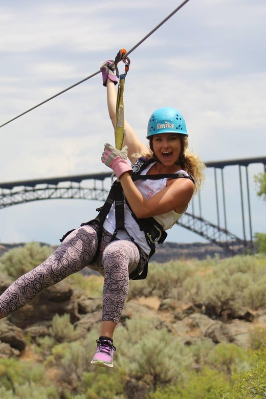 Twin Falls: Zip Line Tour - Starting at the park and riding an Army HumV