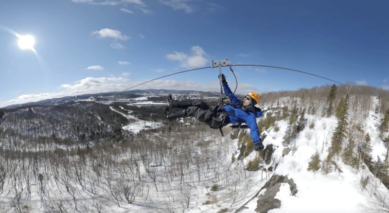 Tyroparc: Via Ferrata Guided Tour and Zipline Combo Ticket - The second line and two choices for the finish