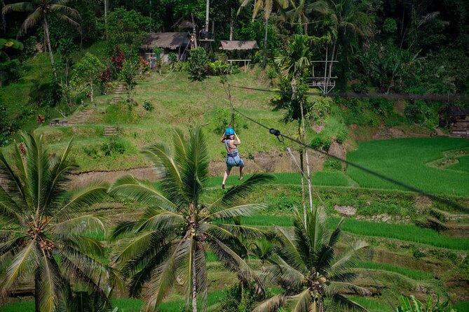 Ubud Half Day Zipline and Jungle Swing - Ulu Petanu Waterfall requires a little effort