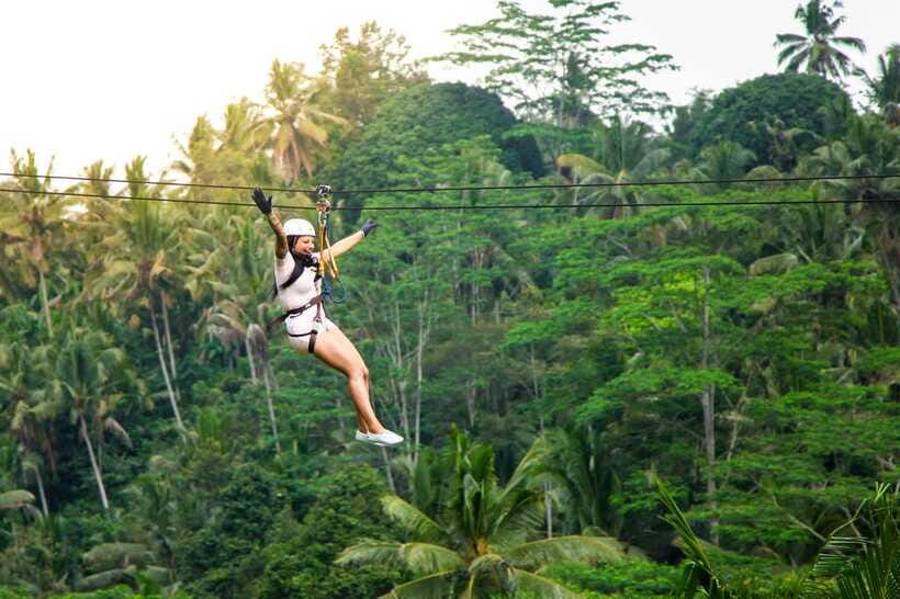 Ubud: Half-Day Zipline and Jungle Swing Adventure - Cooling off in the natural jungle pool