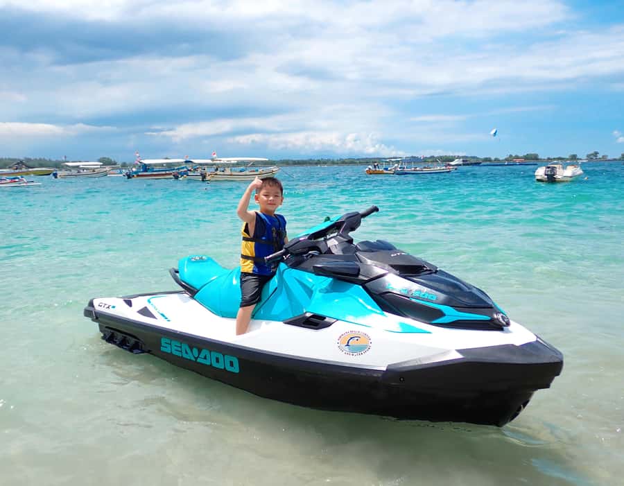 Ubud Zipline & Watersport (Jetski, Parasailing, BananaBoat) - From Bali’s Warm Sea to Ubud’s Rice Terraces