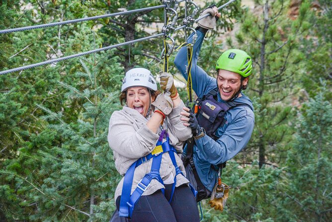 Upper Clear Creek Whitewater Rafting plus Cliffside Zipline from Idaho Springs - Who will enjoy this day most