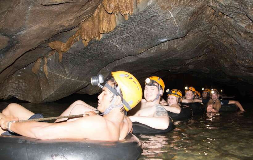 Vang Vieng: Kayaking & Cave Tubing with Zip Line/Blue Lagoon - Tham Nang Far and its animal-shaped rock