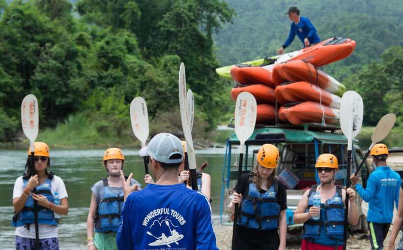Vang Vieng: Kayaking & Cave Tubing with Zip Line/Blue Lagoon - Safety, fitness, and what to pack