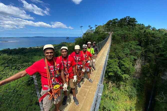 Vanuatu Jungle Zipline, Swing and Skybridge Combo with Transfer - Transfers and the four-hour schedule