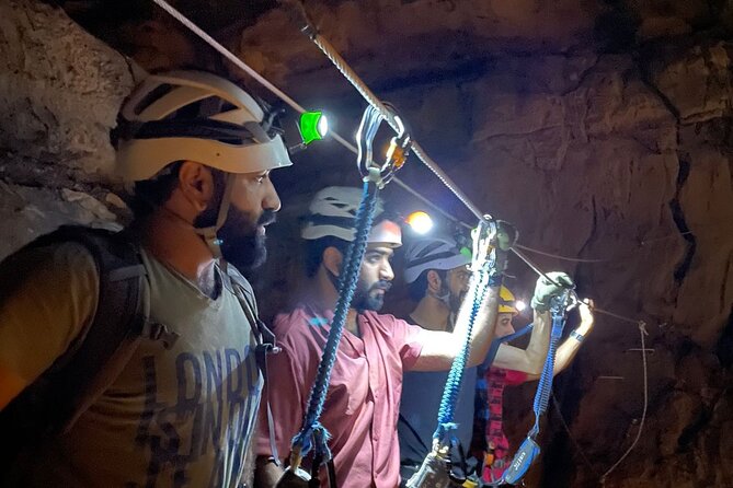 Via Ferrata And Zip Line - Working along the steel-rope section