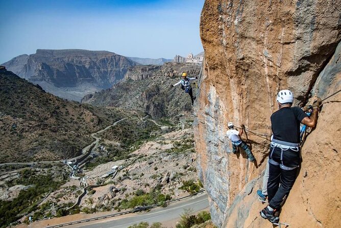 Via Ferrata And Zip Line - Returning by zip line over the mountain