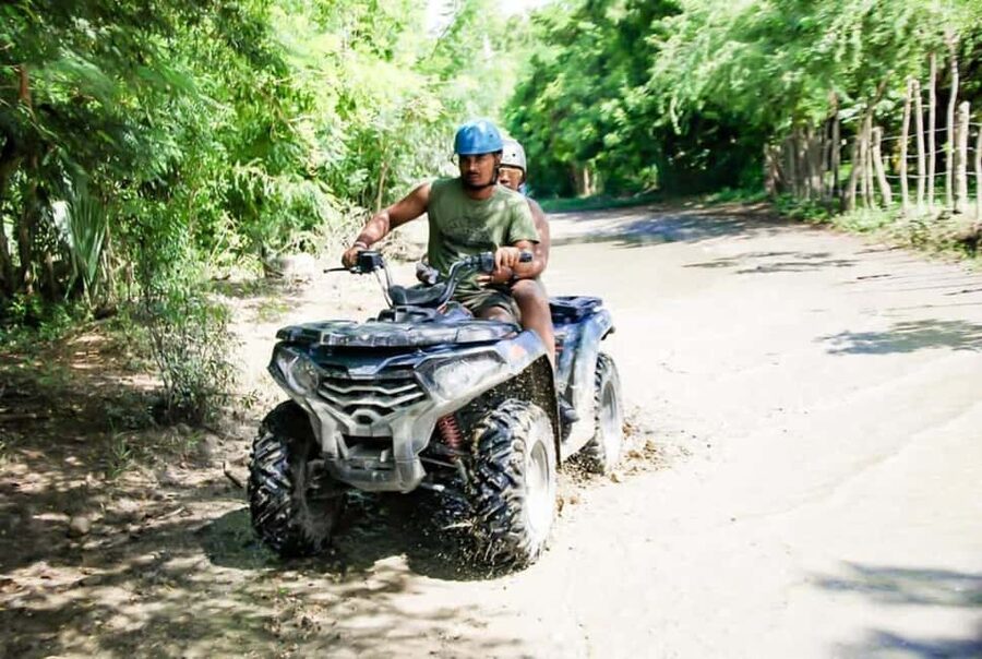 VIP DayPass | ATV's, Zip Lines, Horse Riding| Hotel & Cruise - ATV riding through the countryside