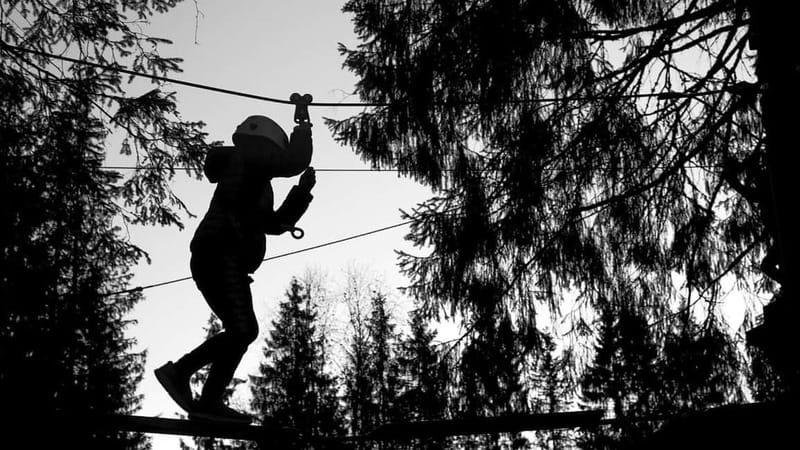 Voss High Rope & Zipline Park - A high ropes course with a proper finish