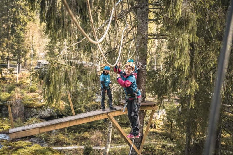 Voss High Rope & Zipline Park - What your 2.5 hours look like