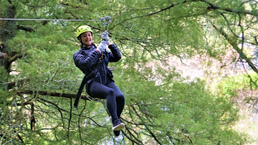 Waitomo Caves 1-Kilometer-Long Zipline Tour - Learning the equipment before the height increases