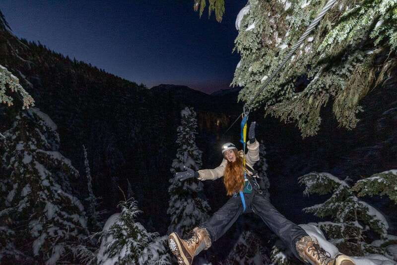 Whistler: 2-Hour Evening Zip Line Adventure - Four zip lines with a changing view