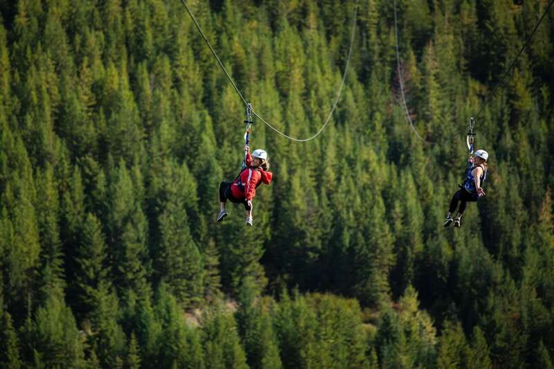 Whistler: The Longest Zipline in North America - Landing near Whistler’s mid-mountain area