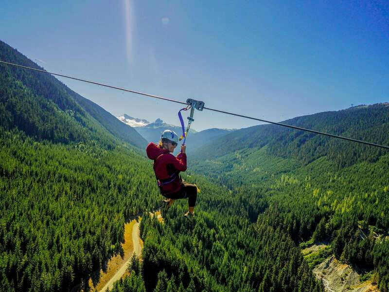 Whistler: The Longest Zipline in North America - Riding the Blackcomb Gondola uphill
