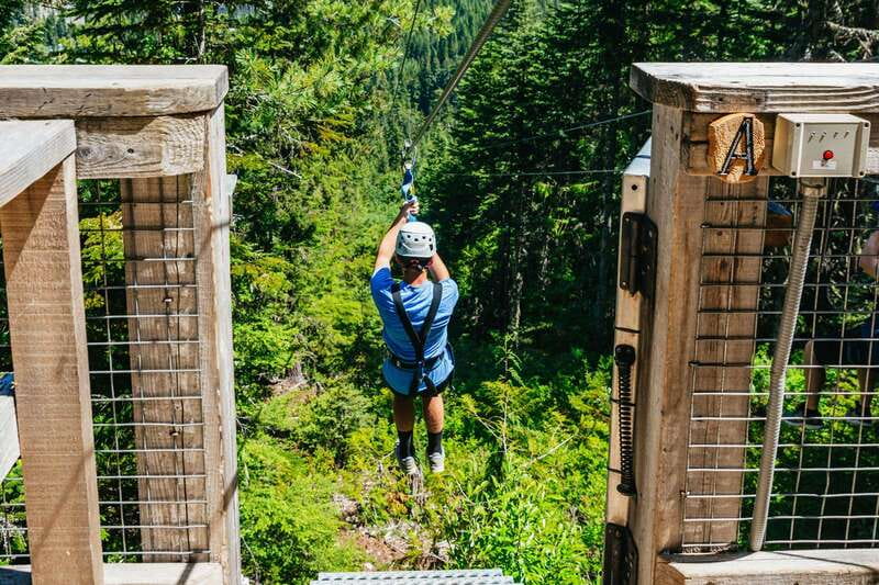 Whistler: Ziplining Experience - The Final Line Into Whistler Village