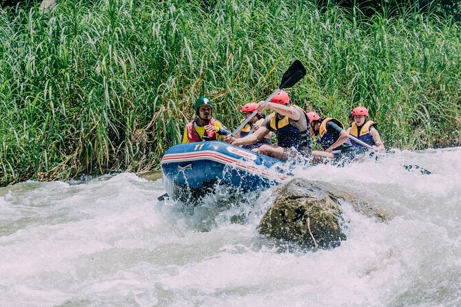 White-water Rafting with Ziplining in Phangnga - Swimming beneath Ton Pariwat Waterfall