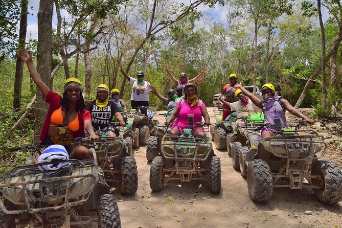 Wild Tulum Day: ATV Tour + Zip Lines + Cenote + Rappel & Lunch! - ATV trails through the jungle