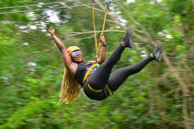 Wild Tulum Day: ATV Tour + Zip Lines + Cenote + Rappel & Lunch! - Zip lines above the trees