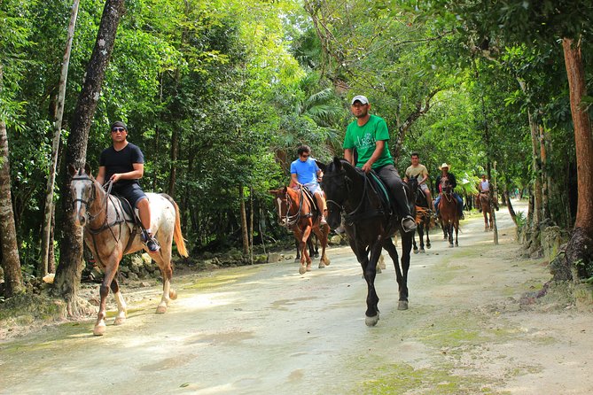 Wonderful Jungle Experience with Horse Riding, ATV, Ziplines and Cenote - Cooling off in a Mayan cenote