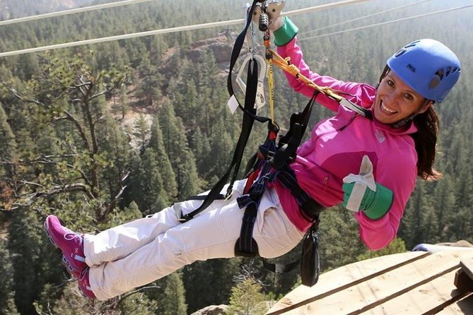 Woods Course Zipline Tour in Seven Falls - How the Five-Line Progression Feels