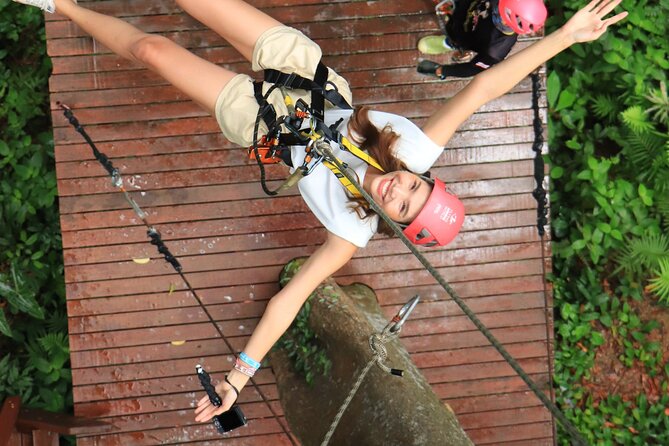 World A+ (Zipline 32 Platforms + Roller + Sky Walk with World Set Menu ) - The Rainforest Sky Walk provides a quieter finish