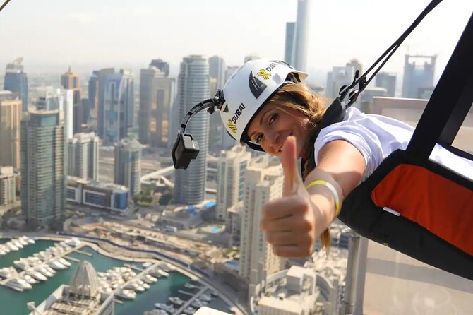 XLine Dubai Marina Zipline Ride with Transfers Options - Key points at a glance
