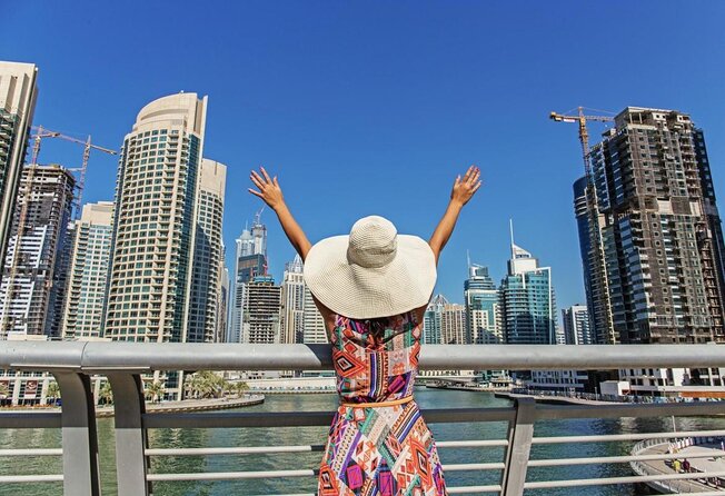 XLine Dubai Solo Urban Zipline in Dubai Marina - The launch above Dubai Marina