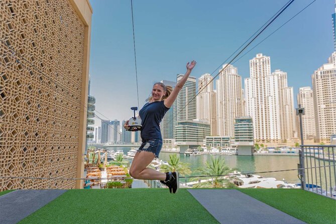Xline for Urban Zipline Private Experience at Dubai Marina - What the Marina Looks Like From the Cable
