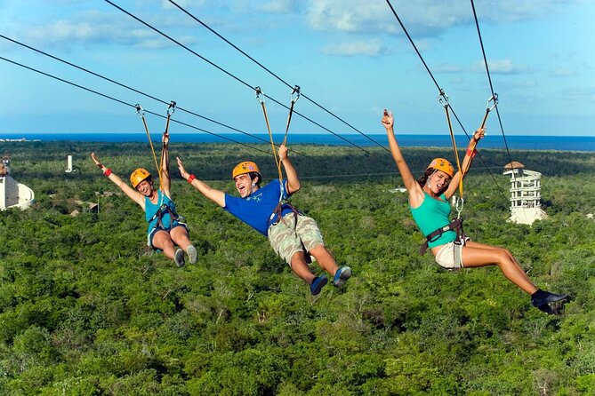 Xplor Tour with Rafting & Ziplining - English service, group size, and transport planning